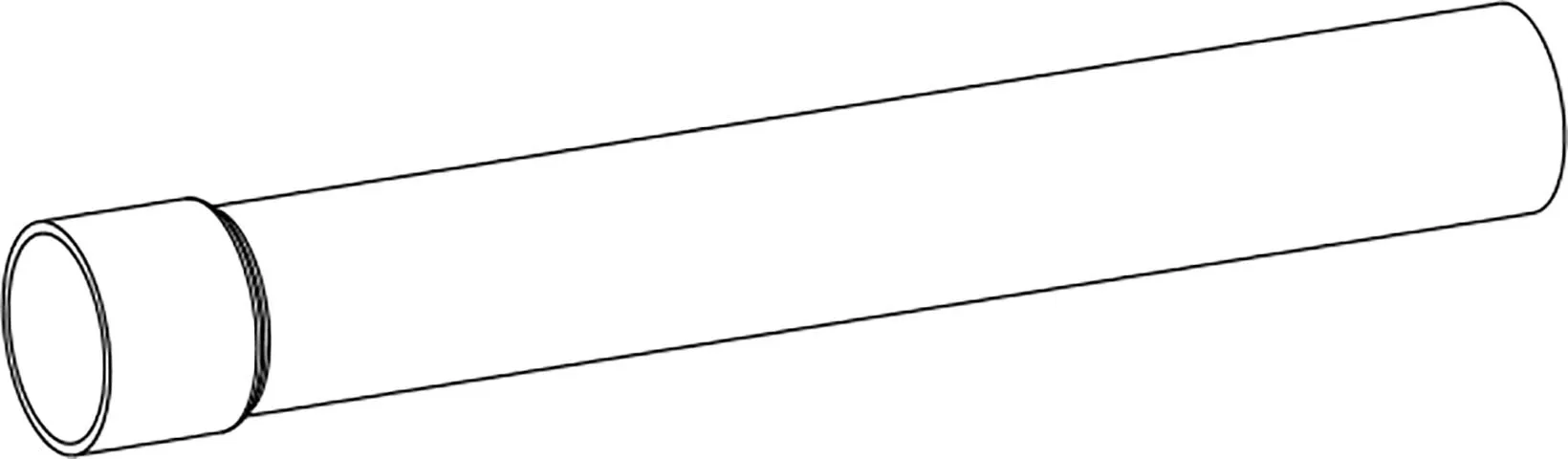 EGYENES CSŐ 340 mm, fehér