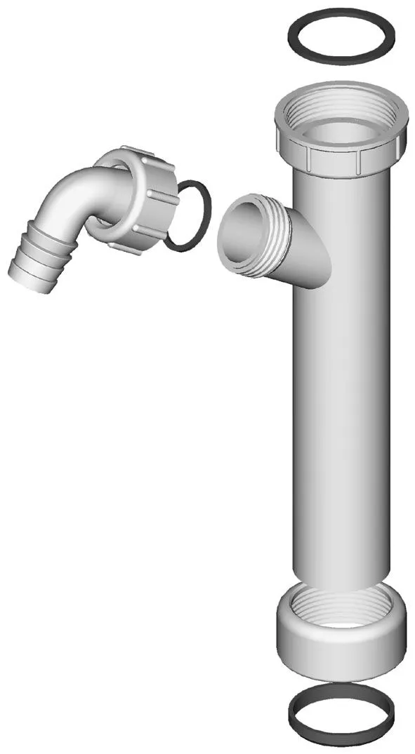 HOSSZABBÍTÓ Ø 32 mm, EGY MOSÓGÉPCSATLAKOZÓVAL