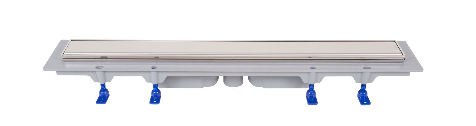 ZUHANYFOLYÓKA, ROZSDAMENTES ACÉL KERET, rács STANDARD/CUSTOM 750 mm, függőleges lefolyó