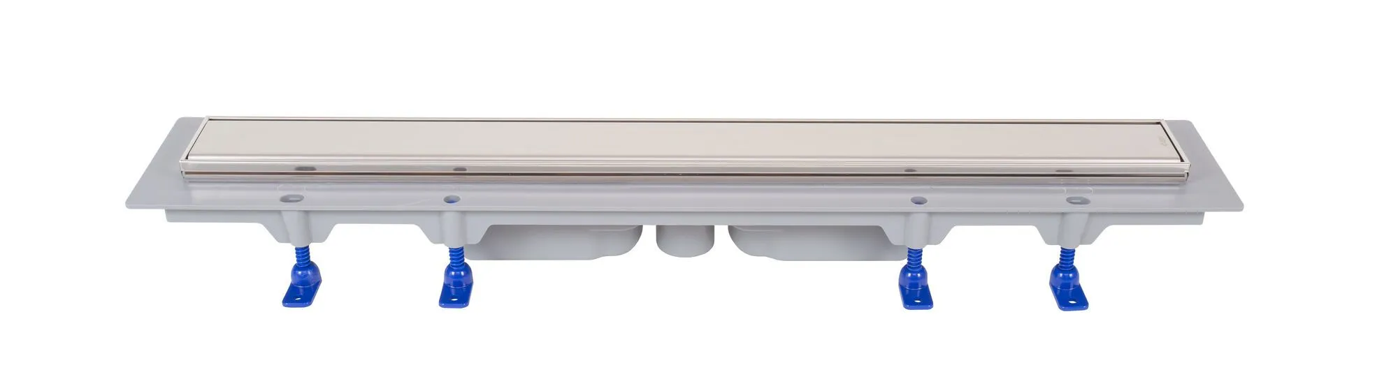 ZUHANYFOLYÓKA, ROZSDAMENTES ACÉL KERET, rács STANDARD/CUSTOM 750 mm, függőleges lefolyó