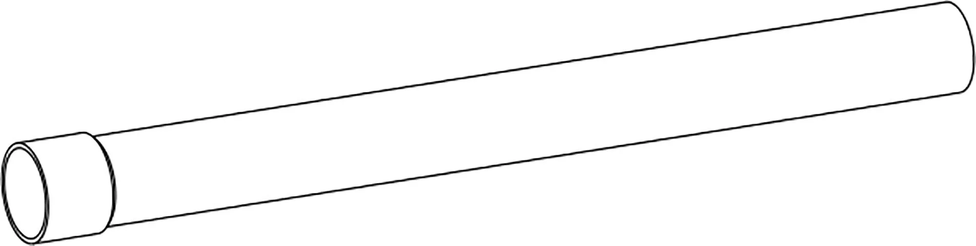 EGYENES CSŐ 500 mm, fehér
