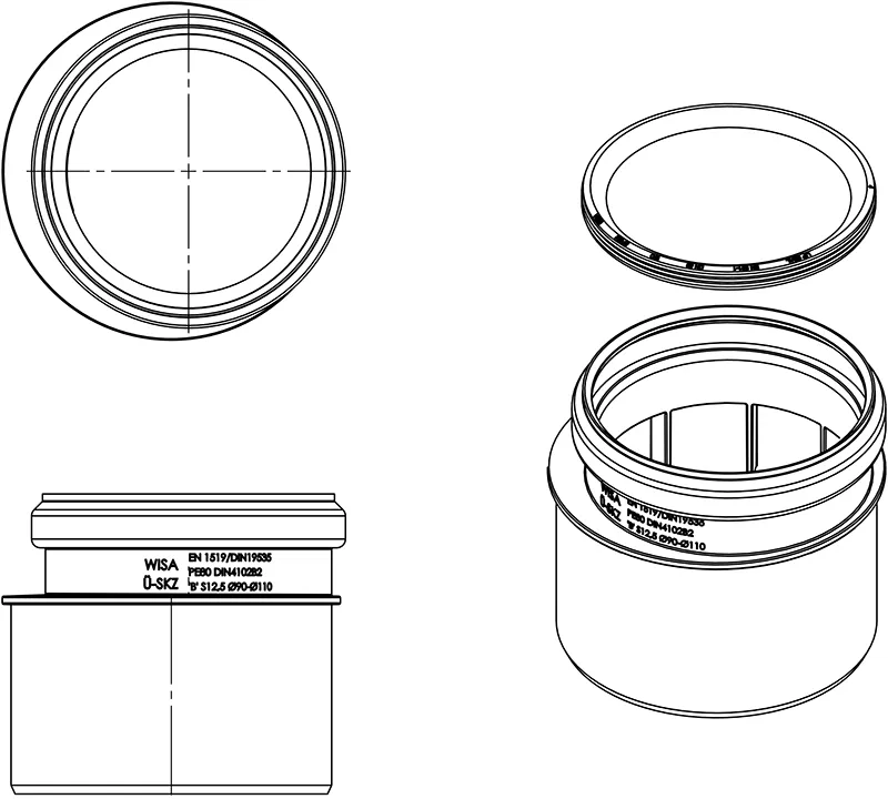 ADAPTER Ø 90/110 mm