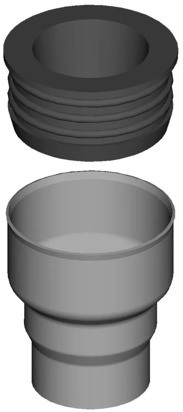 KÉTOLDALÚ MS-PERSELY, TÖMÍTÉS, GUMI, Ø 40/54 mm